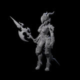 Ceremonial Dragon Guard Trooper Miniature for Dungeons and Dragons, Pathfinder or other TTRPGs