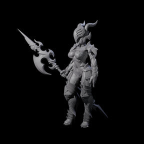 Ceremonial Dragon Guard Trooper Miniature for Dungeons and Dragons, Pathfinder or other TTRPGs