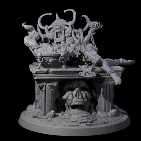 Chainbound Kyton Priestess B Miniature for Dungeons and Dragons, Pathfinder or other TTRPGs