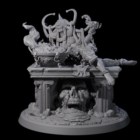 Chainbound Kyton Priestess B Miniature for Dungeons and Dragons, Pathfinder or other TTRPGs