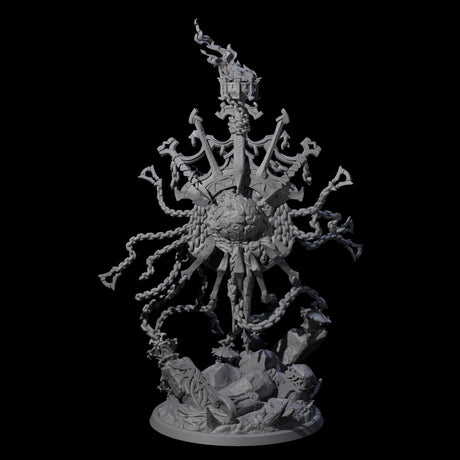 Chained Flaming Angel Miniature for Dungeons and Dragons, Pathfinder or other TTRPGs