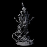 Chained Flaming Angel Miniature for Dungeons and Dragons, Pathfinder or other TTRPGs