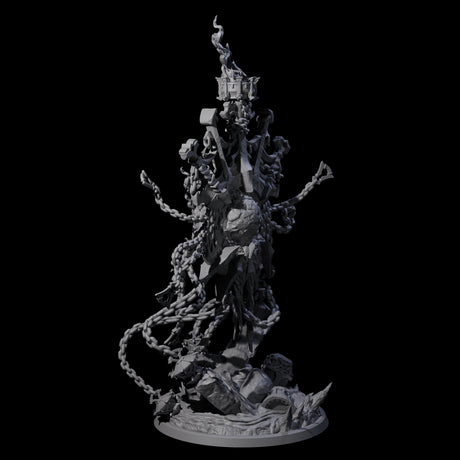Chained Flaming Angel Miniature for Dungeons and Dragons, Pathfinder or other TTRPGs