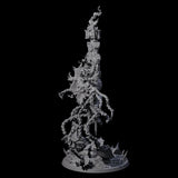 Chained Flaming Angel Miniature for Dungeons and Dragons, Pathfinder or other TTRPGs
