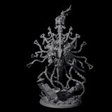 Chained Flaming Angel Miniature for Dungeons and Dragons, Pathfinder or other TTRPGs