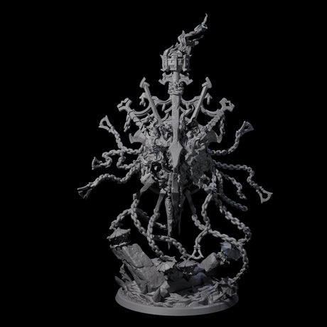 Chained Flaming Angel Miniature for Dungeons and Dragons, Pathfinder or other TTRPGs