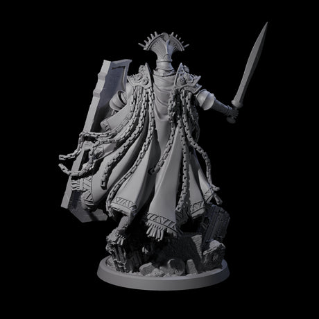 Chained Paladin of the Holy Light Miniature for Dungeons and Dragons, Pathfinder or other TTRPGs