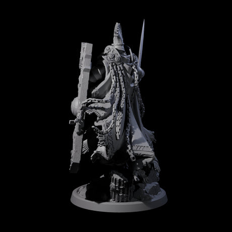 Chained Paladin of the Holy Light Miniature for Dungeons and Dragons, Pathfinder or other TTRPGs