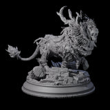 Chained Ram from the Nine Hells Miniature for Dungeons and Dragons, Pathfinder or other TTRPGs