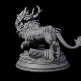 Chained Ram from the Nine Hells Miniature for Dungeons and Dragons, Pathfinder or other TTRPGs