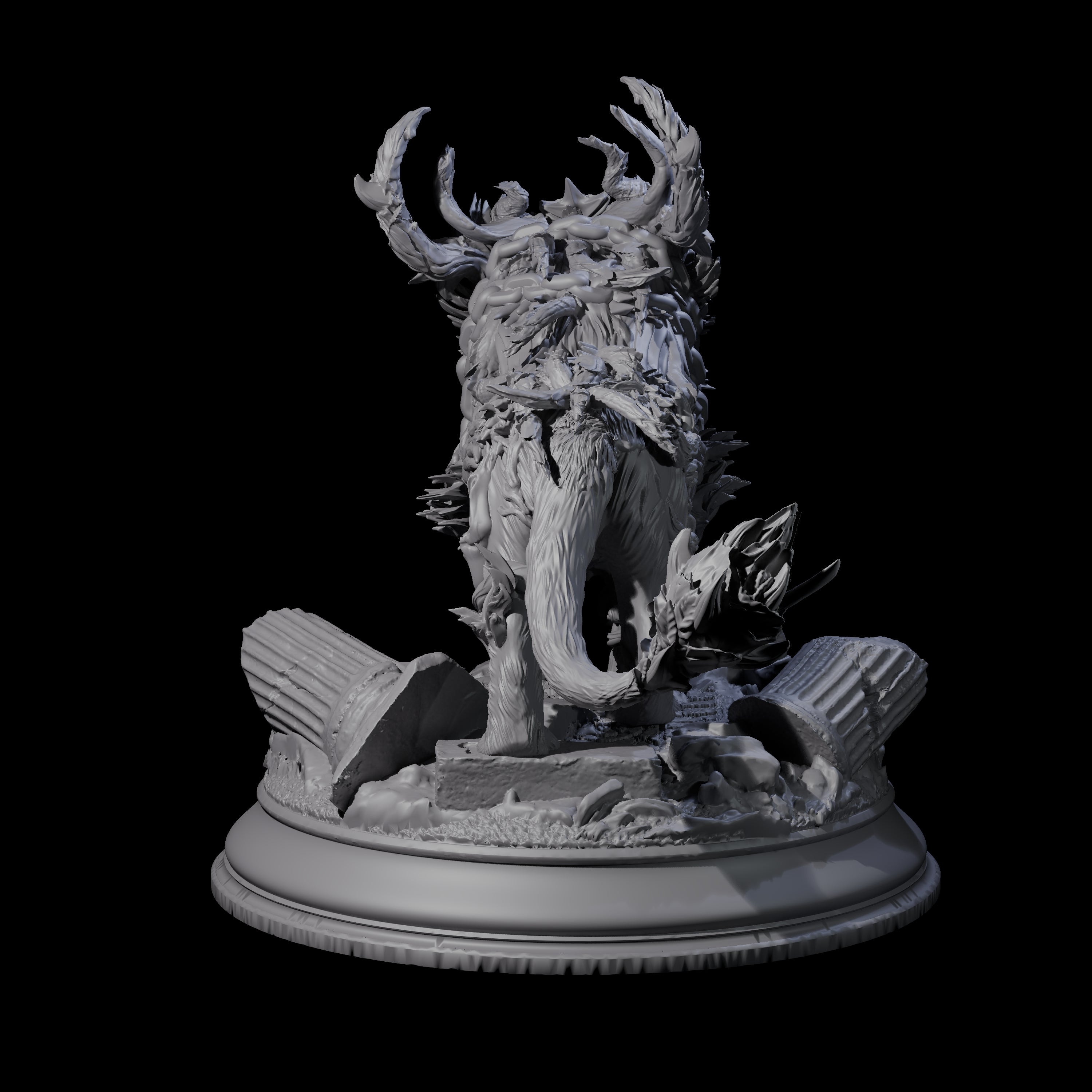 Chained Ram from the Nine Hells Miniature for Dungeons and Dragons, Pathfinder or other TTRPGs