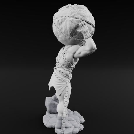 Chained Titan Prisoner Miniature for Dungeons and Dragons, Pathfinder or other TTRPGs