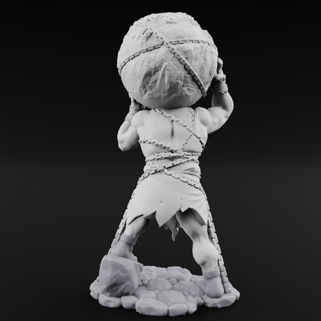 Chained Titan Prisoner Miniature for Dungeons and Dragons, Pathfinder or other TTRPGs