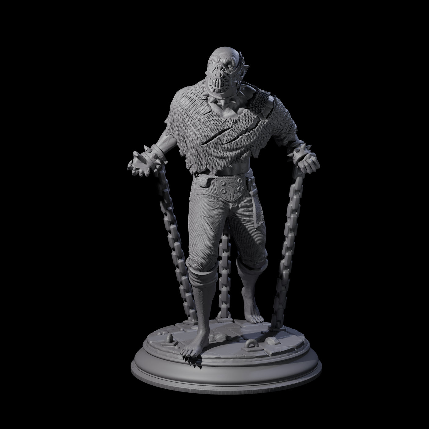 Chained Vampire Thrall A Miniature for Dungeons and Dragons, Pathfinder or other TTRPGs