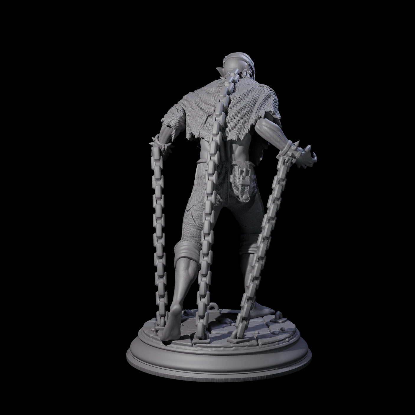 Chained Vampire Thrall A Miniature for Dungeons and Dragons, Pathfinder or other TTRPGs