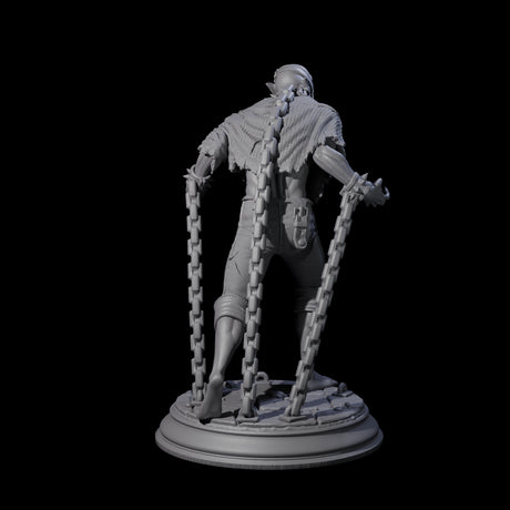 Chained Vampire Thrall A Miniature for Dungeons and Dragons, Pathfinder or other TTRPGs