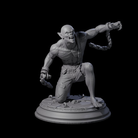 Chained Vampire Thrall B Miniature for Dungeons and Dragons, Pathfinder or other TTRPGs