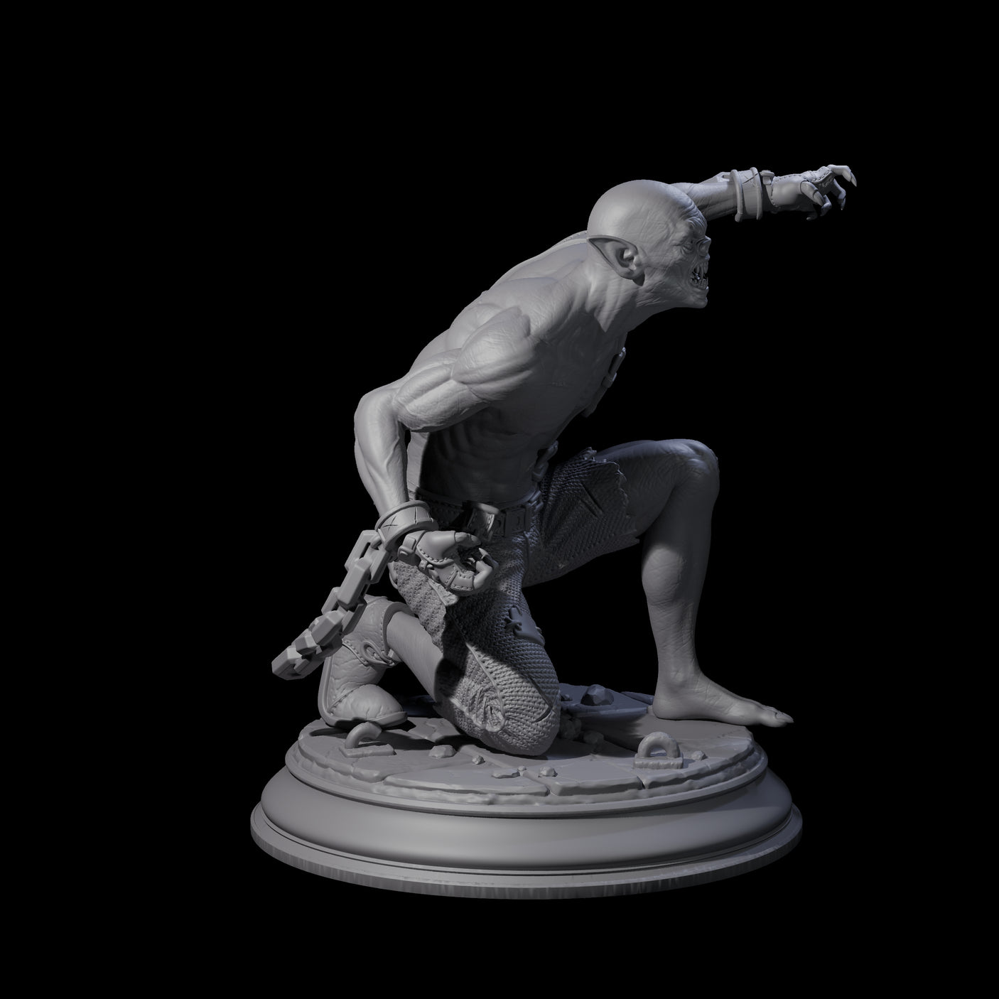 Chained Vampire Thrall B Miniature for Dungeons and Dragons, Pathfinder or other TTRPGs
