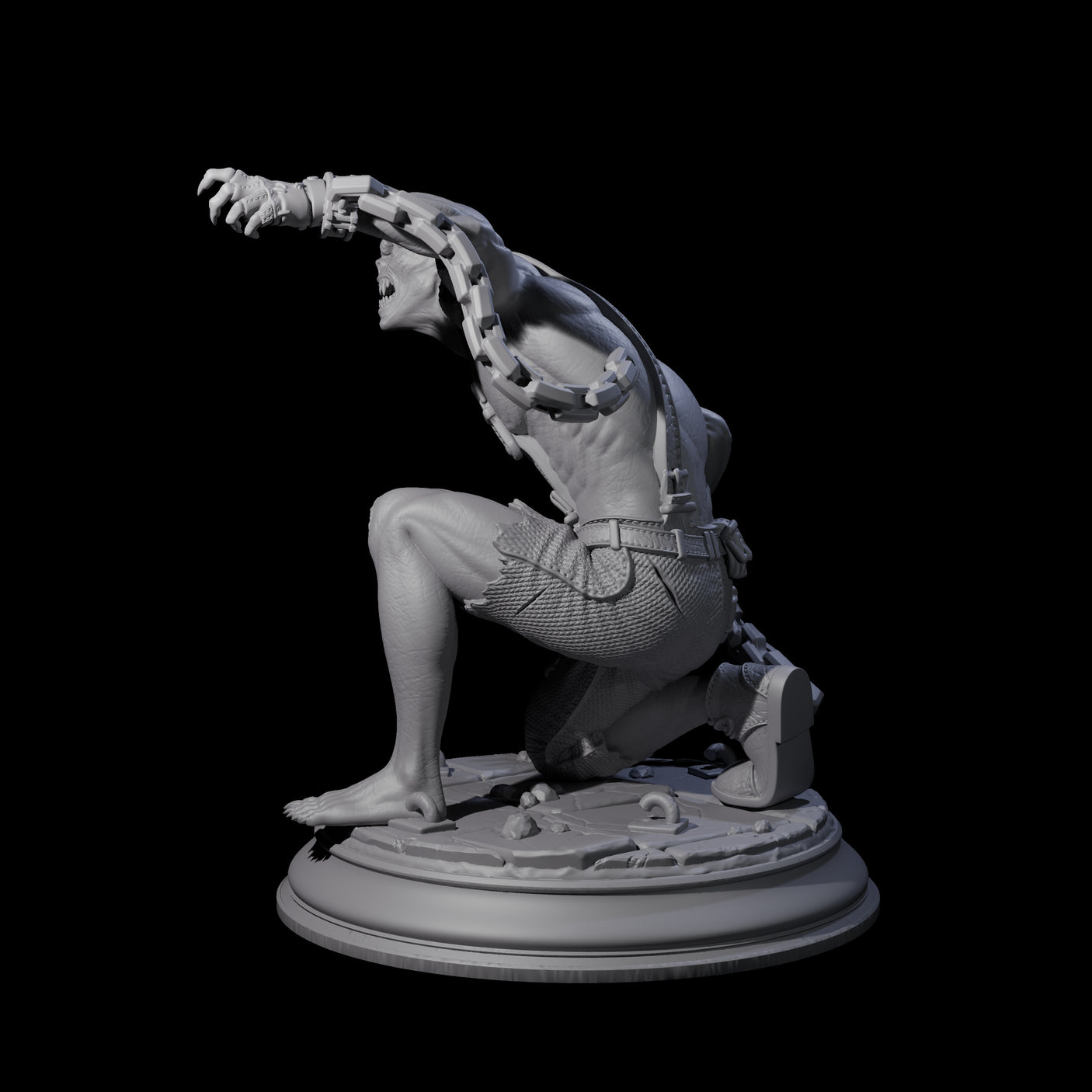 Chained Vampire Thrall B Miniature for Dungeons and Dragons, Pathfinder or other TTRPGs