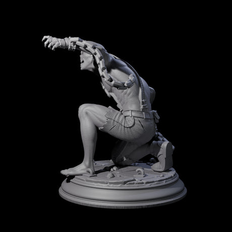 Chained Vampire Thrall B Miniature for Dungeons and Dragons, Pathfinder or other TTRPGs