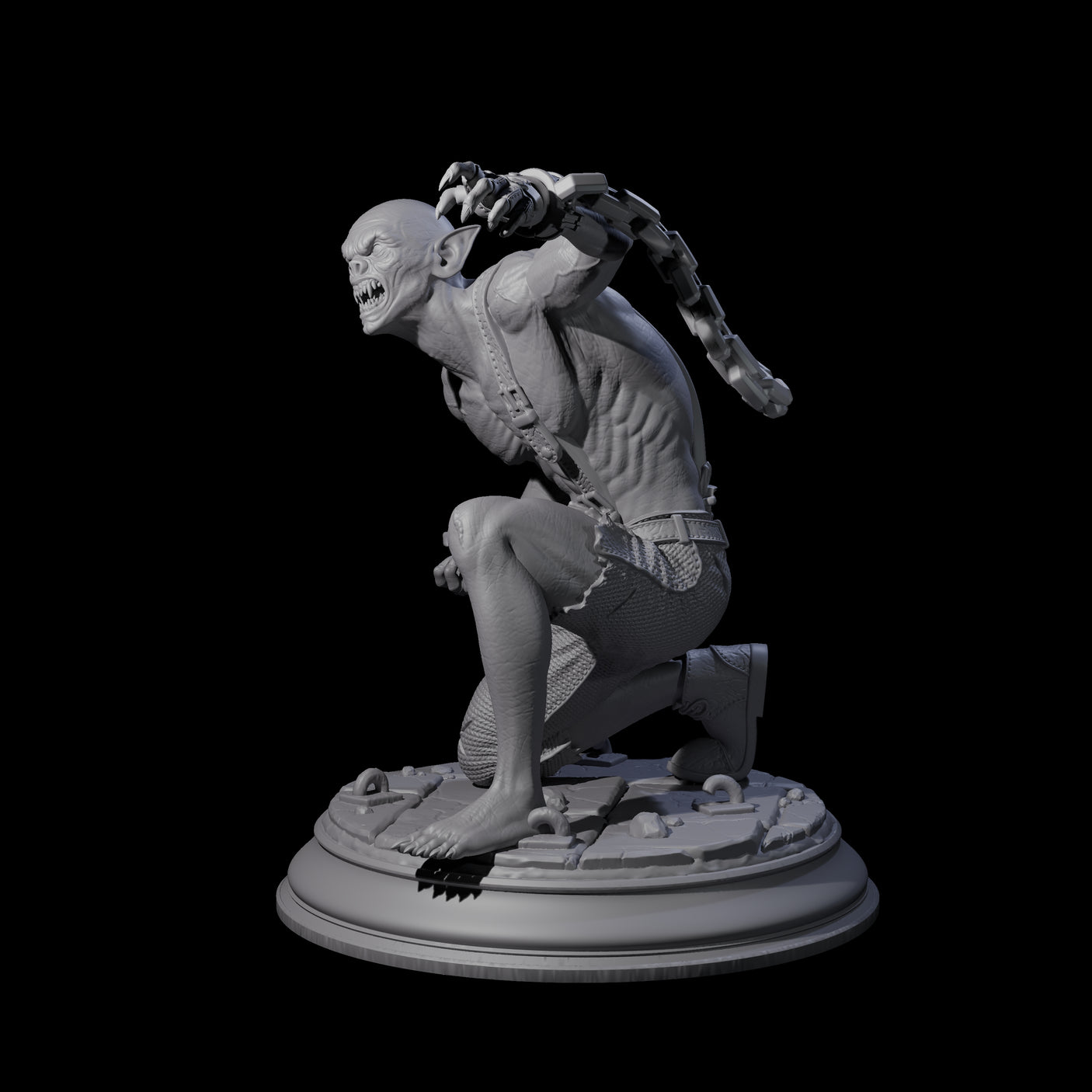 Chained Vampire Thrall B Miniature for Dungeons and Dragons, Pathfinder or other TTRPGs