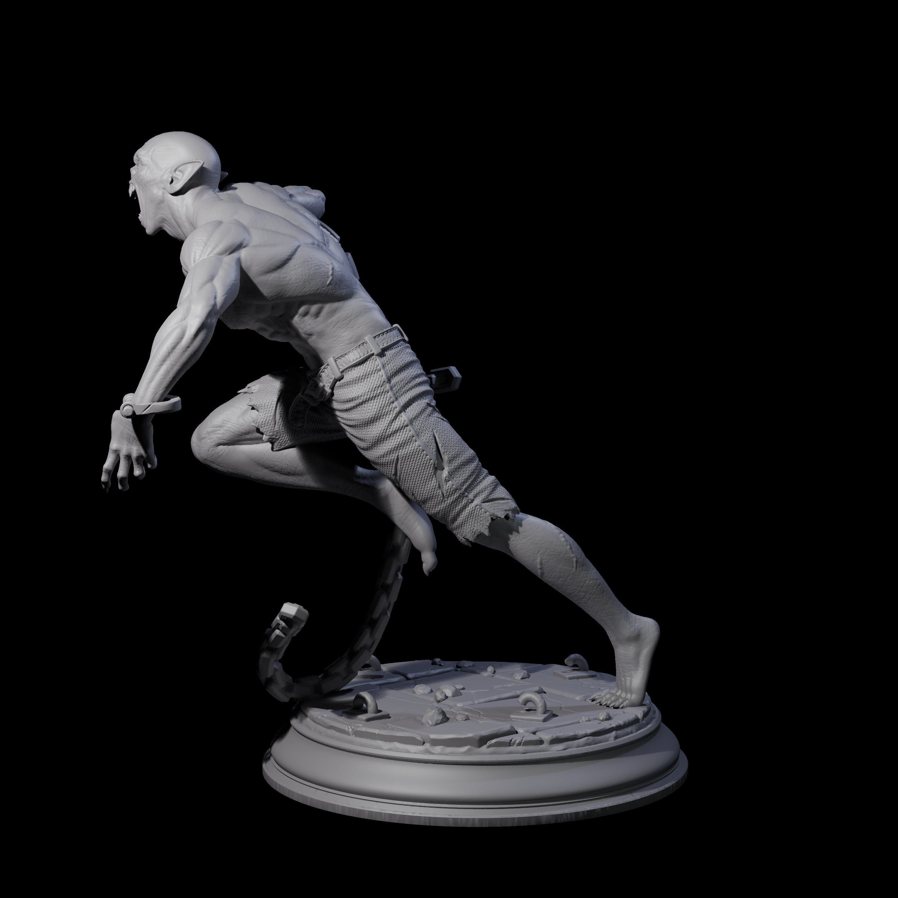 Chained Vampire Thrall C Miniature for Dungeons and Dragons, Pathfinder or other TTRPGs