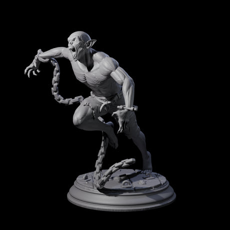 Chained Vampire Thrall C Miniature for Dungeons and Dragons, Pathfinder or other TTRPGs