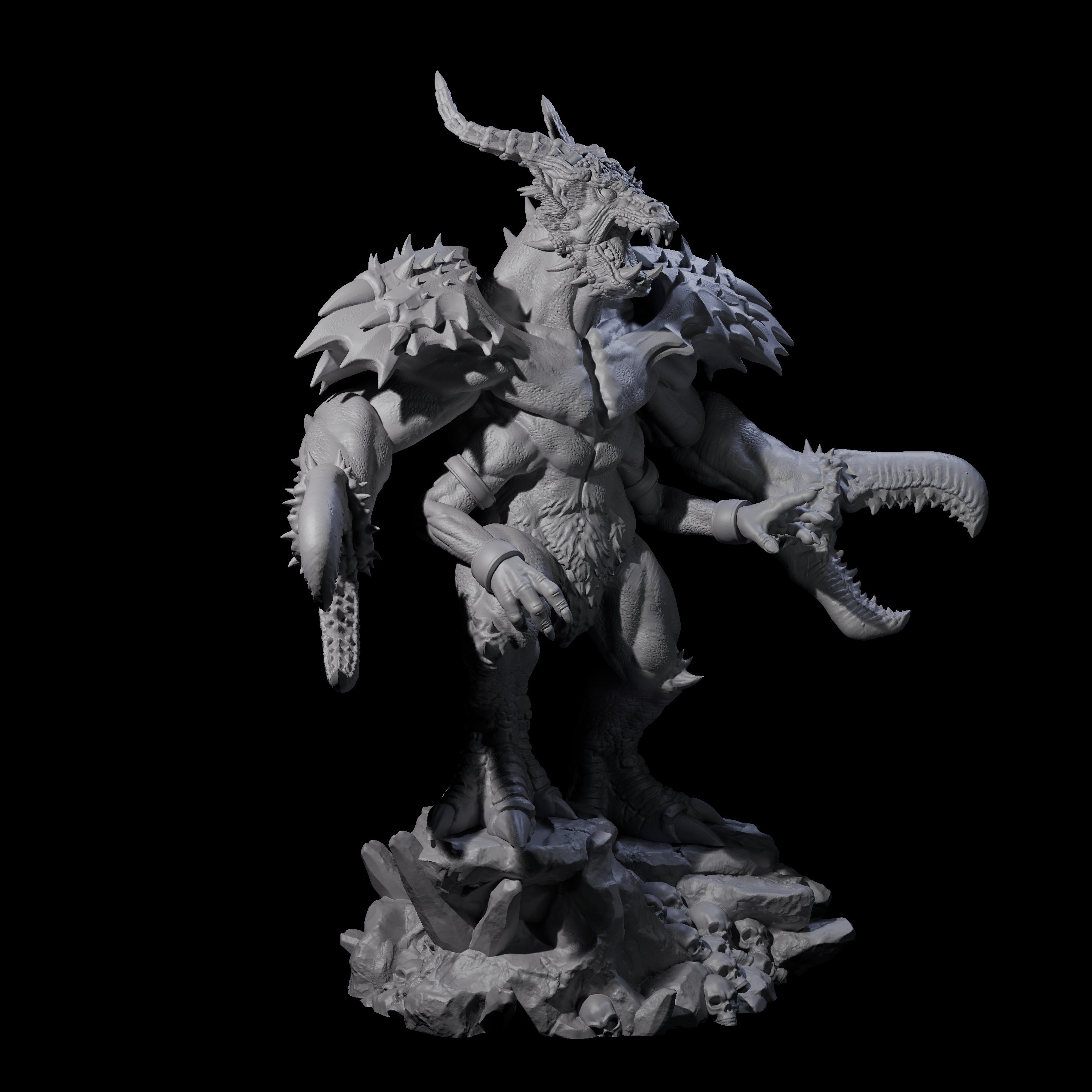 Challenging Glabrezu Miniature for Dungeons and Dragons, Pathfinder or other TTRPGs