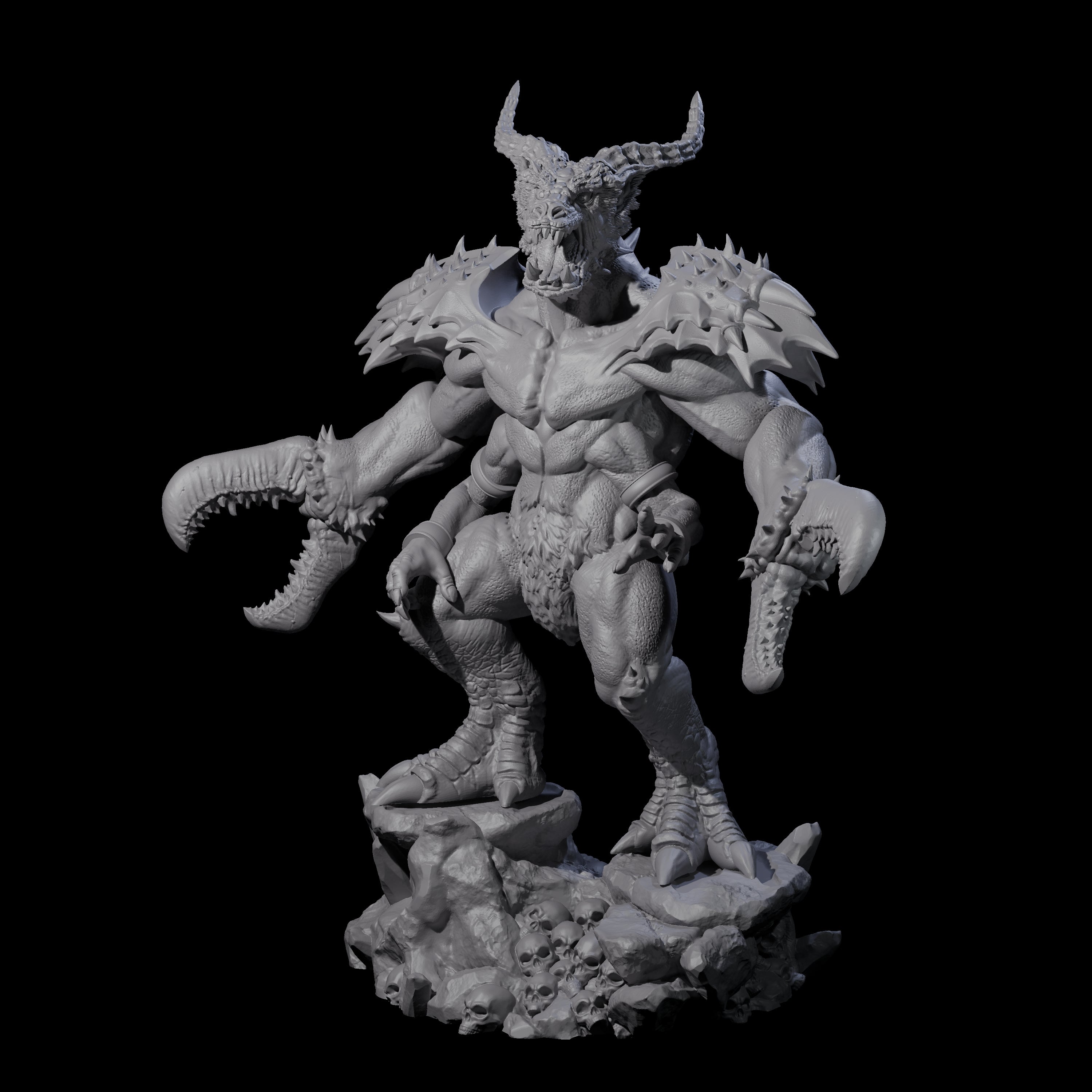 Challenging Glabrezu Miniature for Dungeons and Dragons, Pathfinder or other TTRPGs