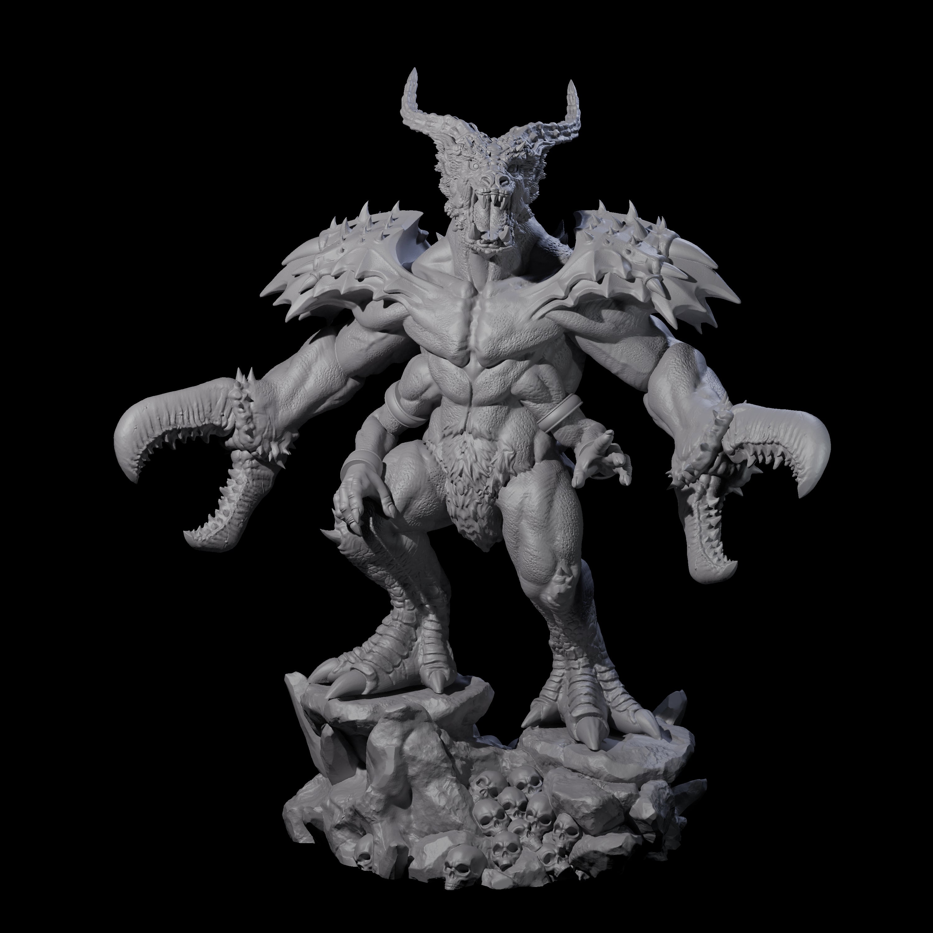 Challenging Glabrezu Miniature for Dungeons and Dragons, Pathfinder or other TTRPGs