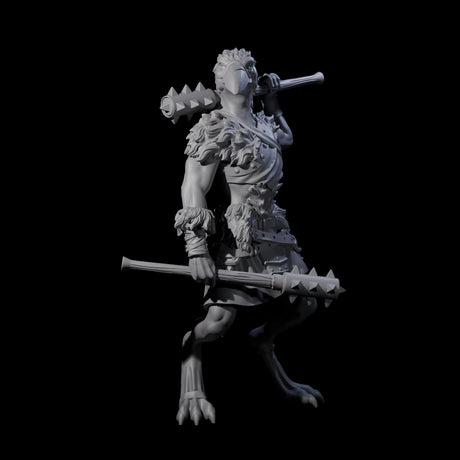 Challenging Kenku Barbarian Miniature for Dungeons and Dragons, Pathfinder or other TTRPGs