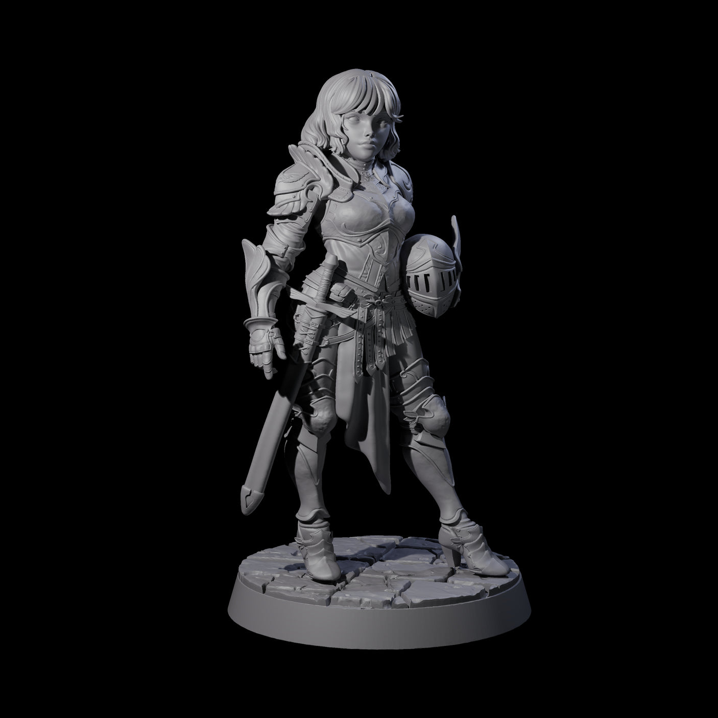 Champion of the Guard Miniature for Dungeons and Dragons, Pathfinder or other TTRPGs