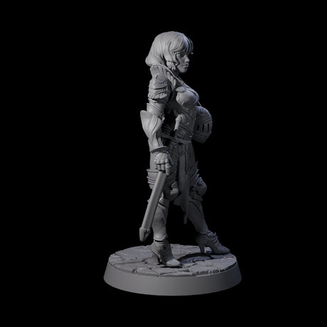 Champion of the Guard Miniature for Dungeons and Dragons, Pathfinder or other TTRPGs