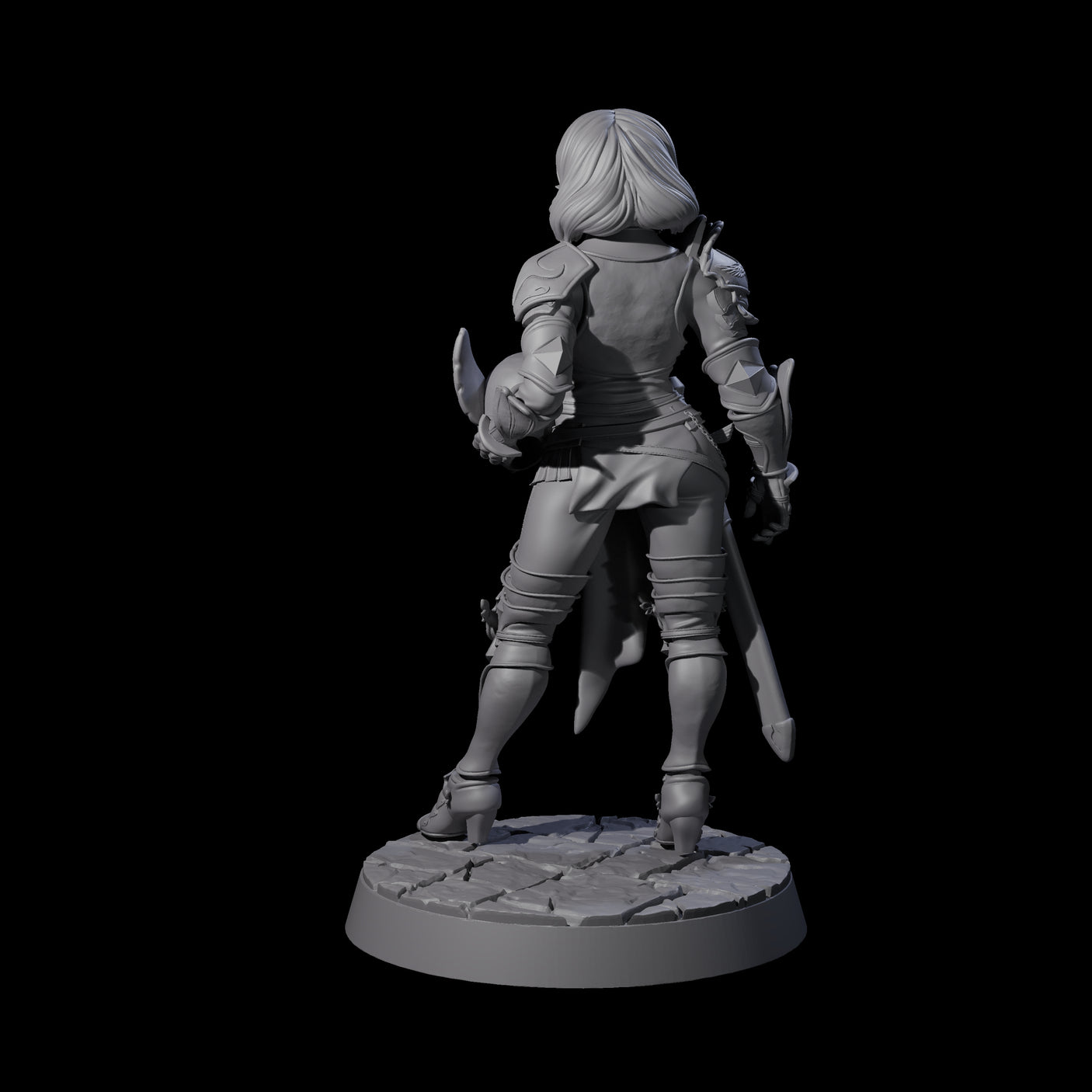 Champion of the Guard Miniature for Dungeons and Dragons, Pathfinder or other TTRPGs