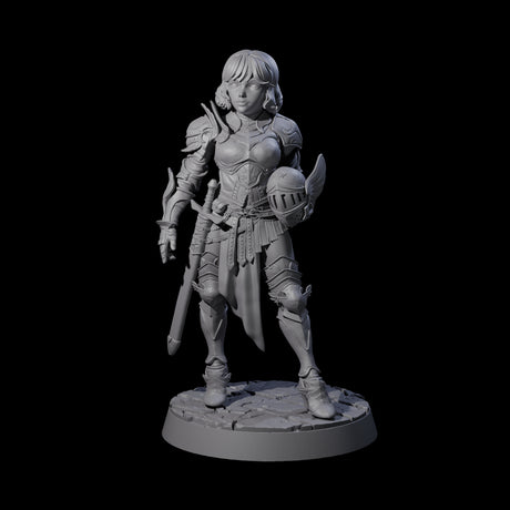 Champion of the Guard Miniature for Dungeons and Dragons, Pathfinder or other TTRPGs