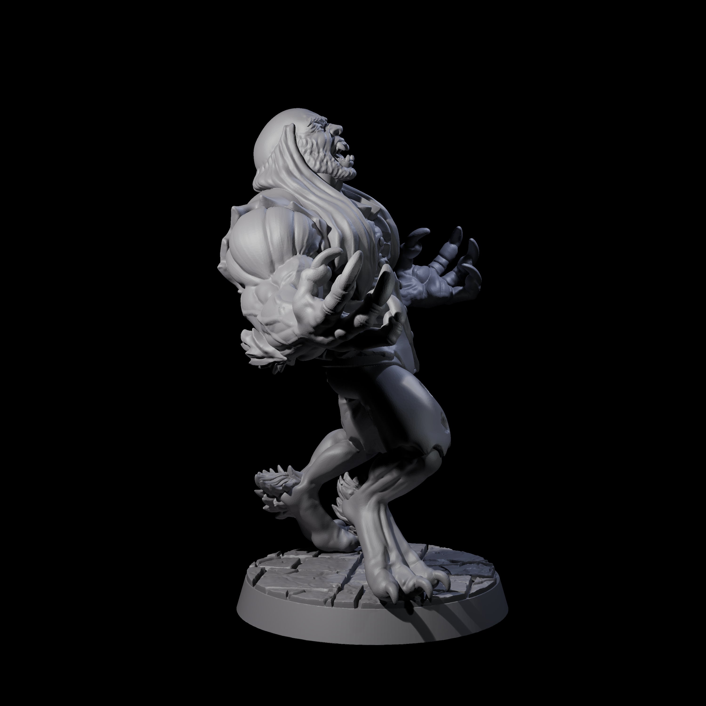 Changing Werewolf Miniature for Dungeons and Dragons, Pathfinder or other TTRPGs