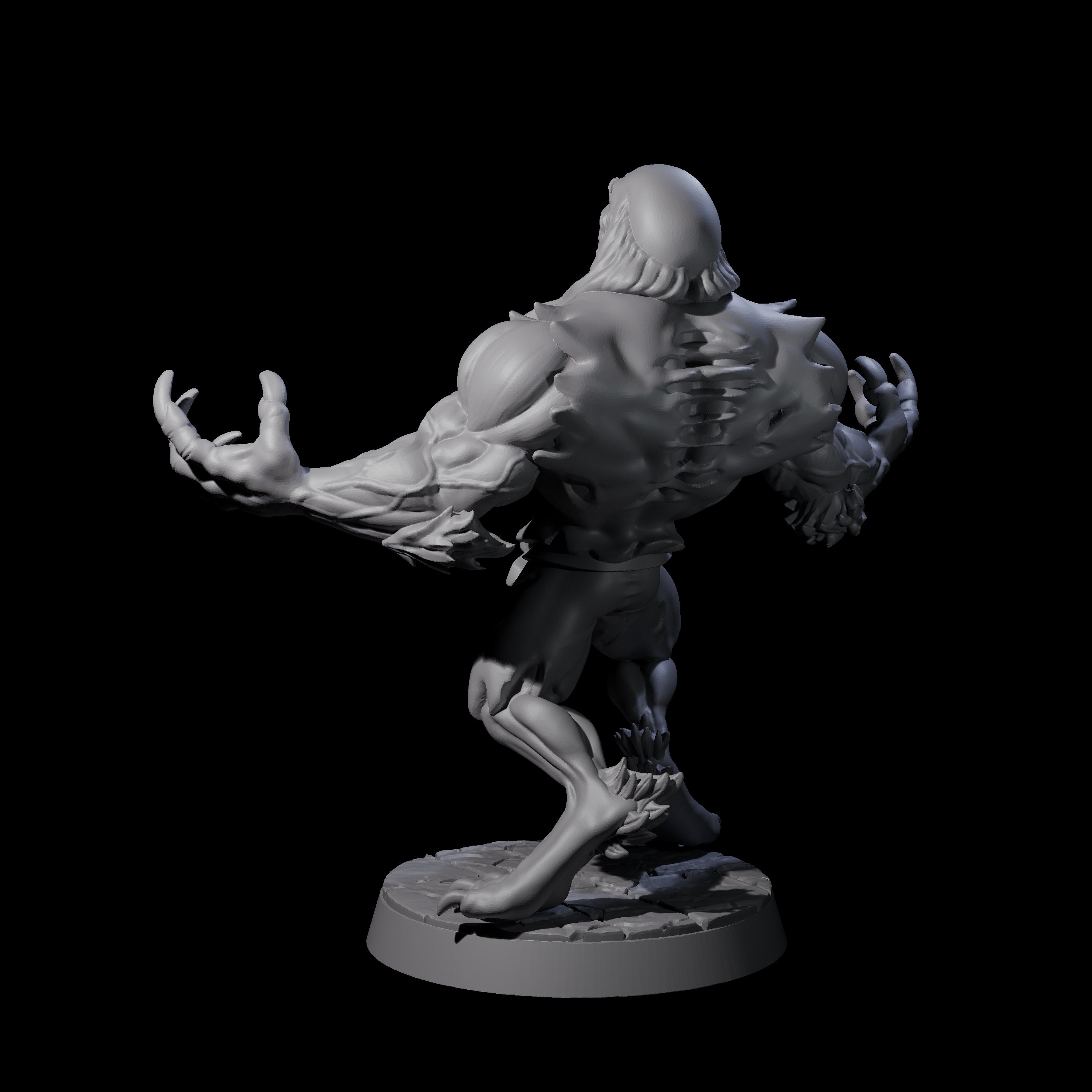 Changing Werewolf Miniature for Dungeons and Dragons, Pathfinder or other TTRPGs