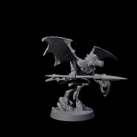 Charged Winged Kobold A Miniature for Dungeons and Dragons, Pathfinder or other TTRPGs