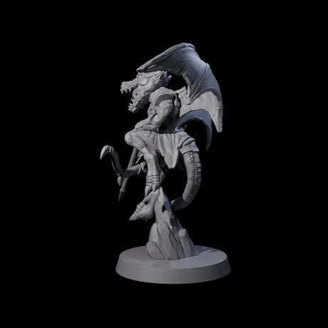 Charged Winged Kobold B Miniature for Dungeons and Dragons, Pathfinder or other TTRPGs