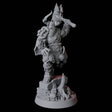 Charging Armoured Barbarian Miniature for Dungeons and Dragons, Pathfinder or other TTRPGs
