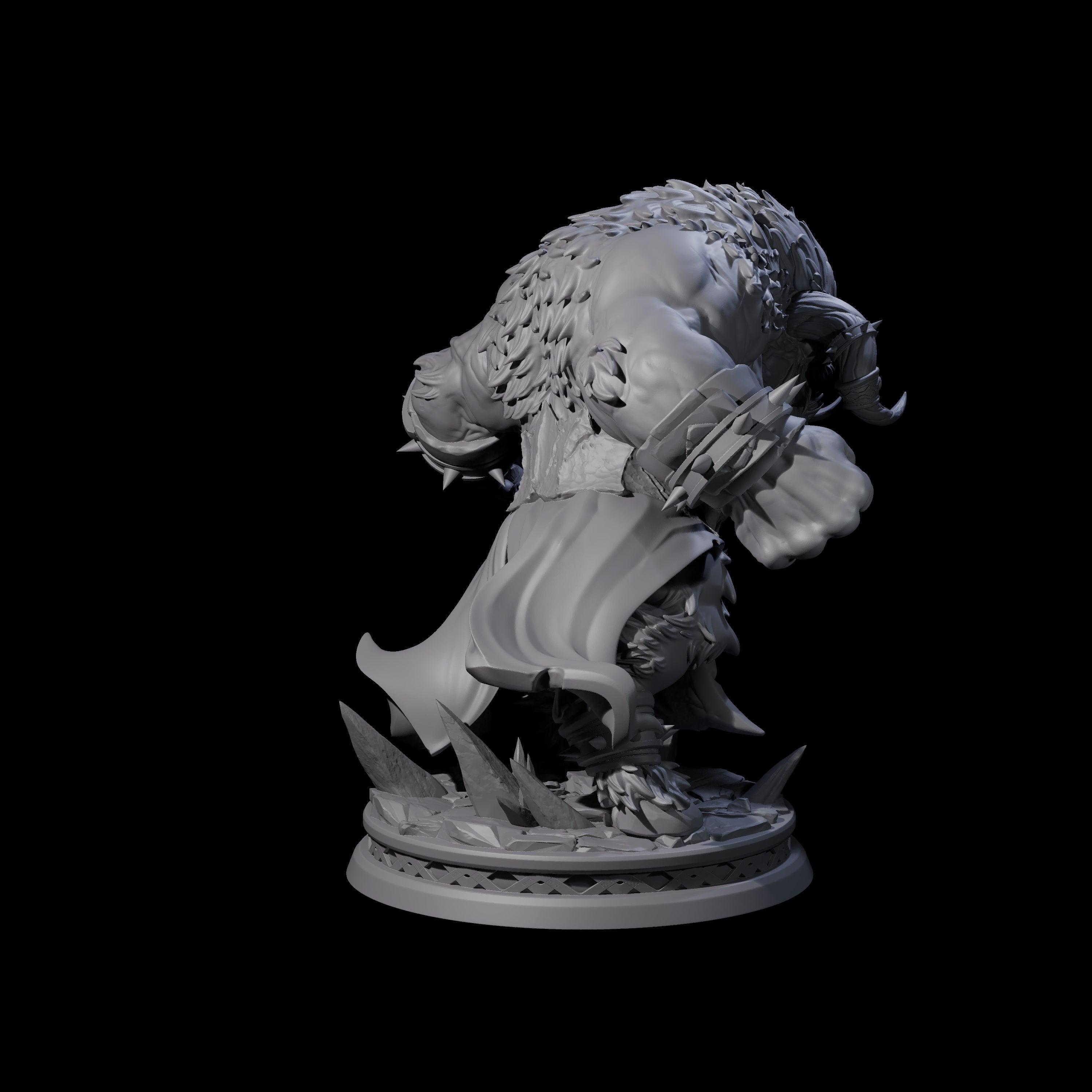 Charging Balor-Kin Miniature for Dungeons and Dragons, Pathfinder or other TTRPGs