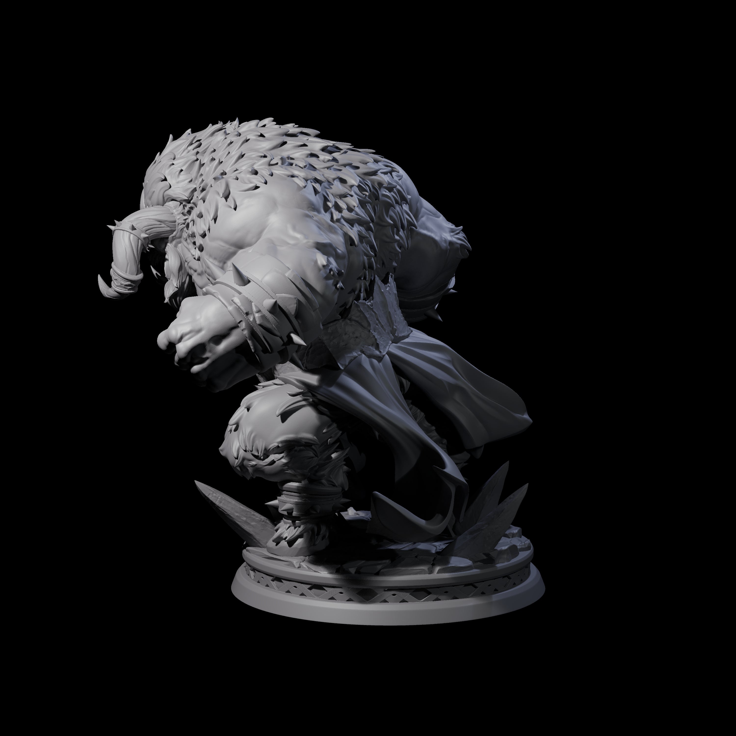 Charging Balor-Kin Miniature for Dungeons and Dragons, Pathfinder or other TTRPGs