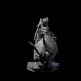 Charging Battle Yak Rider A Miniature for Dungeons and Dragons, Pathfinder or other TTRPGs