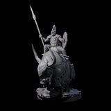 Charging Battle Yak Riders Miniature for Dungeons and Dragons, Pathfinder or other TTRPGs