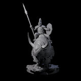 Charging Battle Yak Riders Miniature for Dungeons and Dragons, Pathfinder or other TTRPGs
