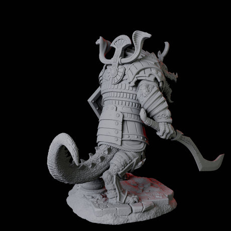 Charging Crocodile Lizardfolk Soldier D Miniature for Dungeons and Dragons, Pathfinder or other TTRPGs