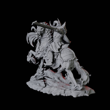 Charging Hellknight A Miniature for Dungeons and Dragons, Pathfinder or other TTRPGs