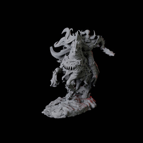 Charging Hellknight B Miniature for Dungeons and Dragons, Pathfinder or other TTRPGs