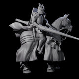 Charging Joust Knight Miniature for Dungeons and Dragons, Pathfinder or other TTRPGs