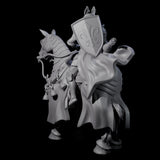 Charging Joust Knight Miniature for Dungeons and Dragons, Pathfinder or other TTRPGs